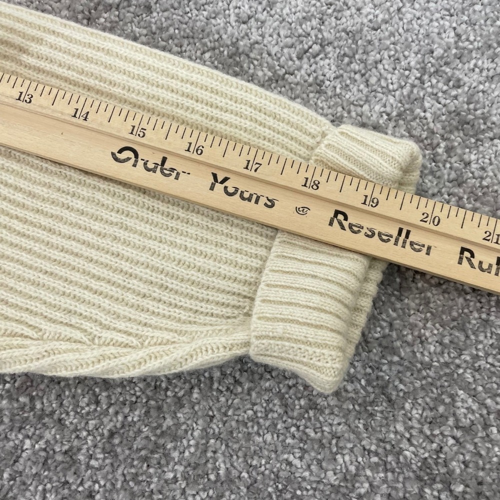 Patagonia Cardigan Sweater Womens Extra Large Recycled Wool Blend Ribbed Ivory - Picture 12 of 13